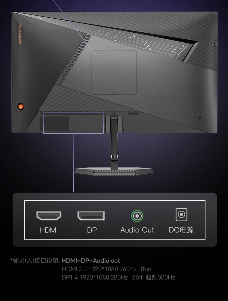 盛色推出“N50Pro7”24.5 英寸显示器:1080P 300Hz,首发价 599 元