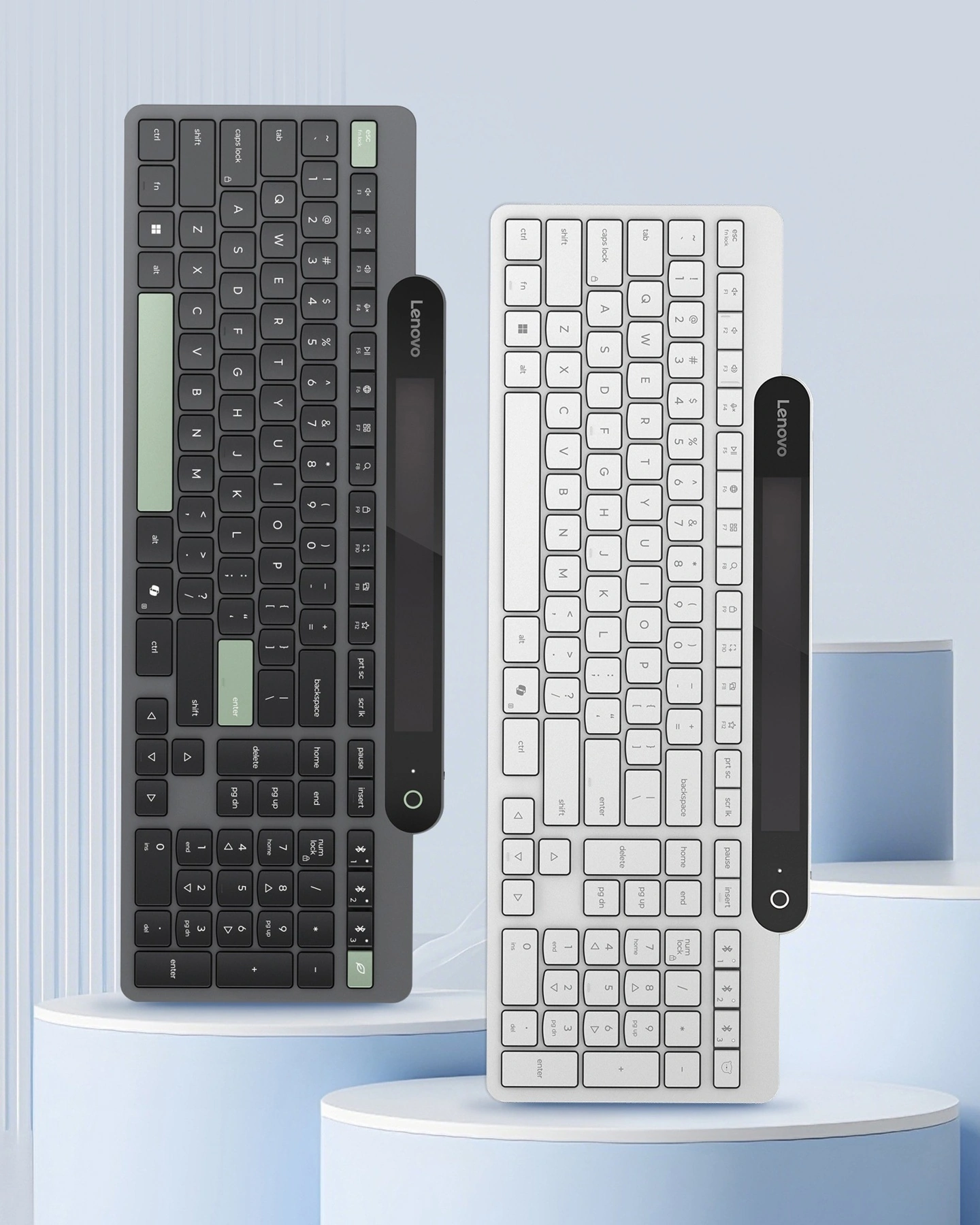 联想 Lenovo 800 光能蓝牙键盘国行上市:满电纯黑暗续航 30 天,249 元