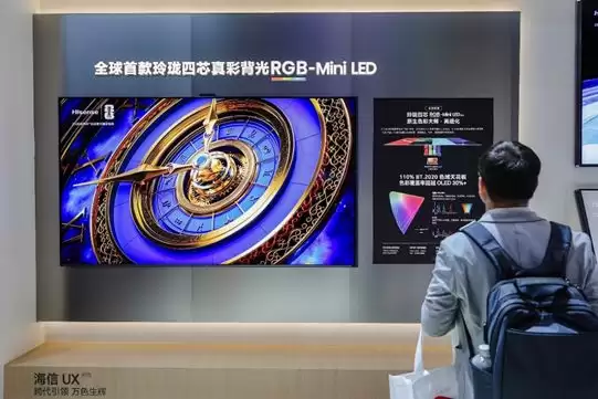 RGB-Mini LED电视在中国市场卖爆:海信碾压式领先 拿下近80%市场份额