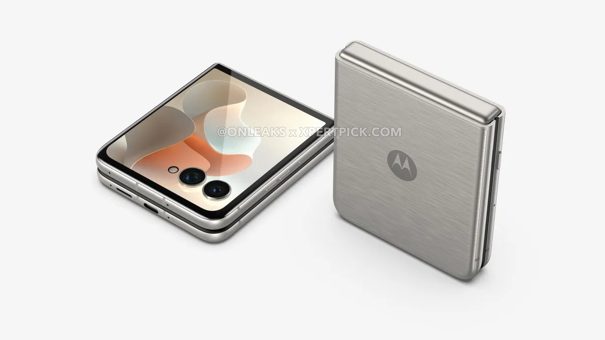 联想旗下 moto razr 70 Ultra 手机渲染图曝光：4 英寸外屏 + 7 英寸内屏，相比上代厚 0.6mm