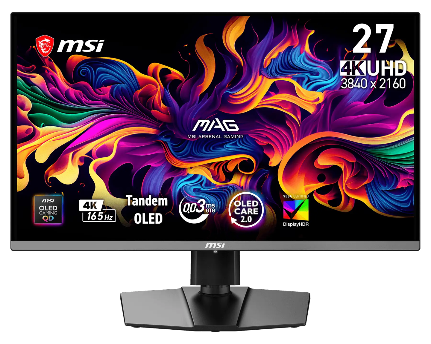 微星推出 MAG 272UP QD-OLED E16 显示器:26.5