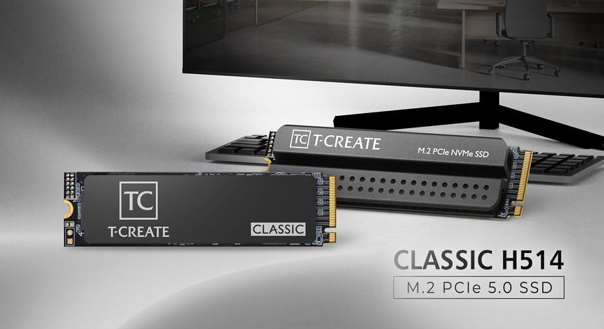十铨发布 T-CREATE CLASSIC H514 固态硬盘:6nm 主控,14.2GB/s 速度