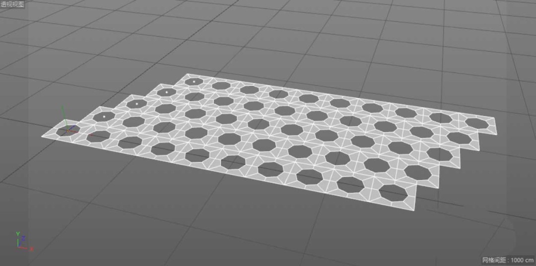 c4d网格平面模型怎么建模