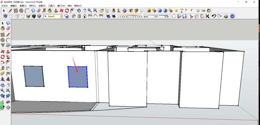 Sketchup怎么移动复制窗户