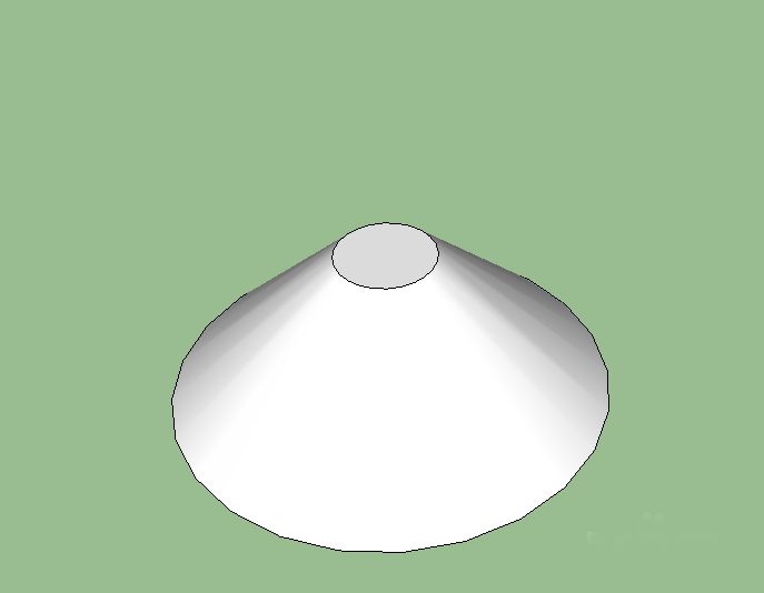 SketchUp怎么绘制圆锥体