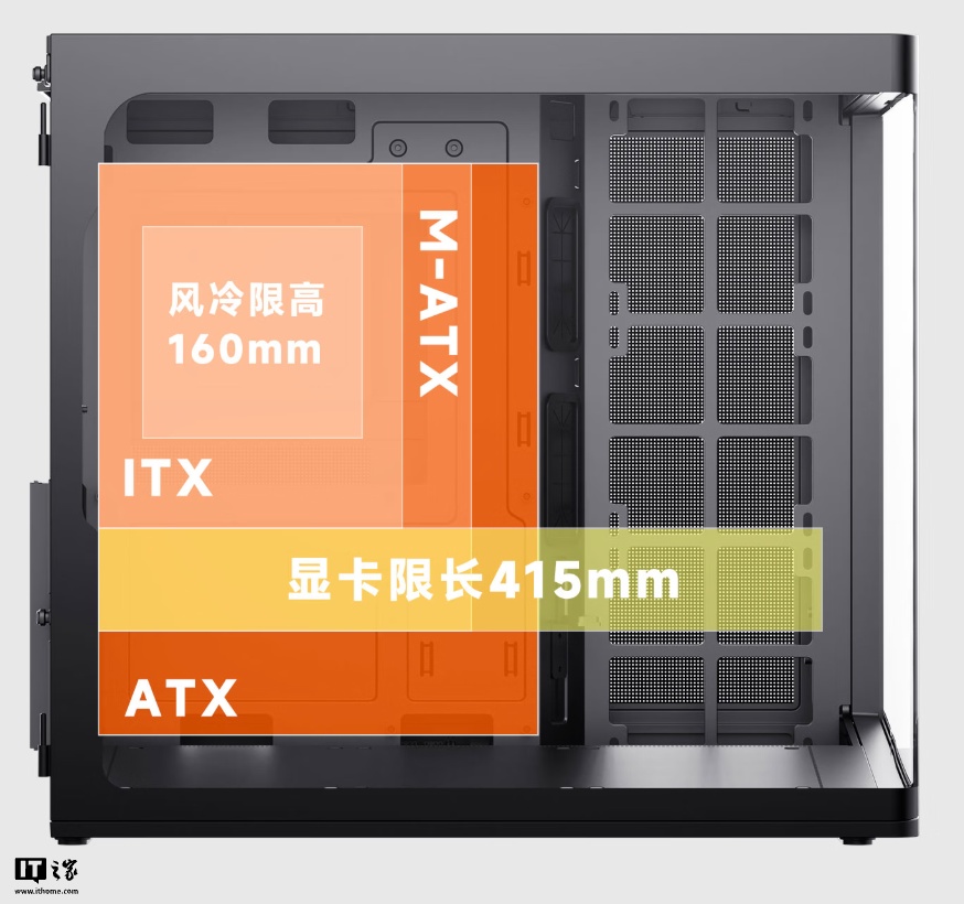 爱国者推出星璨辰 Air 机箱:一体式海景房曲面设计、配 LED 数显屏,449 元
