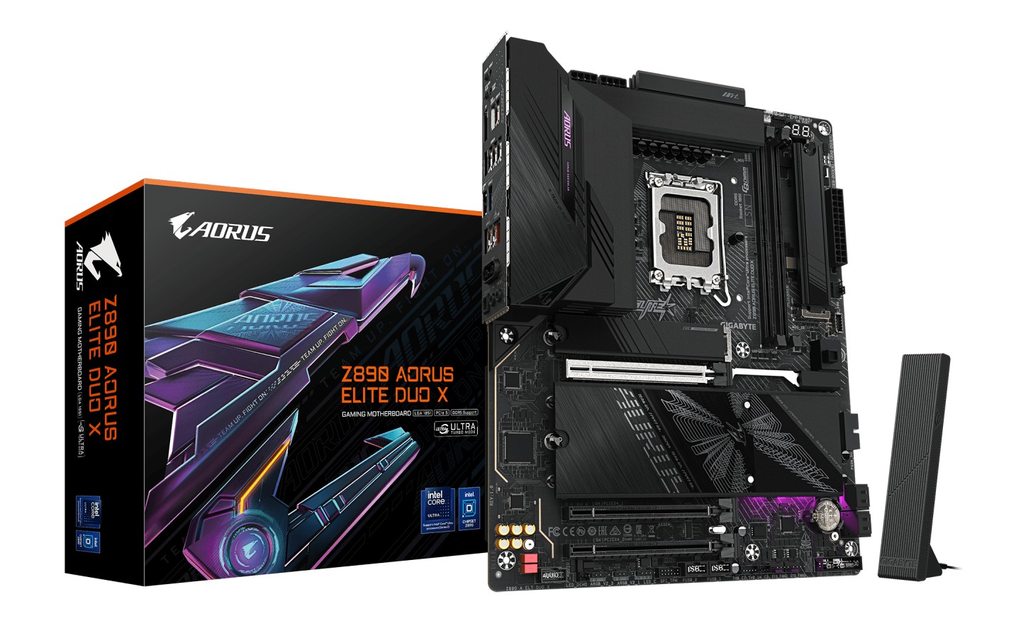 技嘉 Z890 AORUS ELITE DUO X 主板上线,支持 10266+ MT/s 内存超频