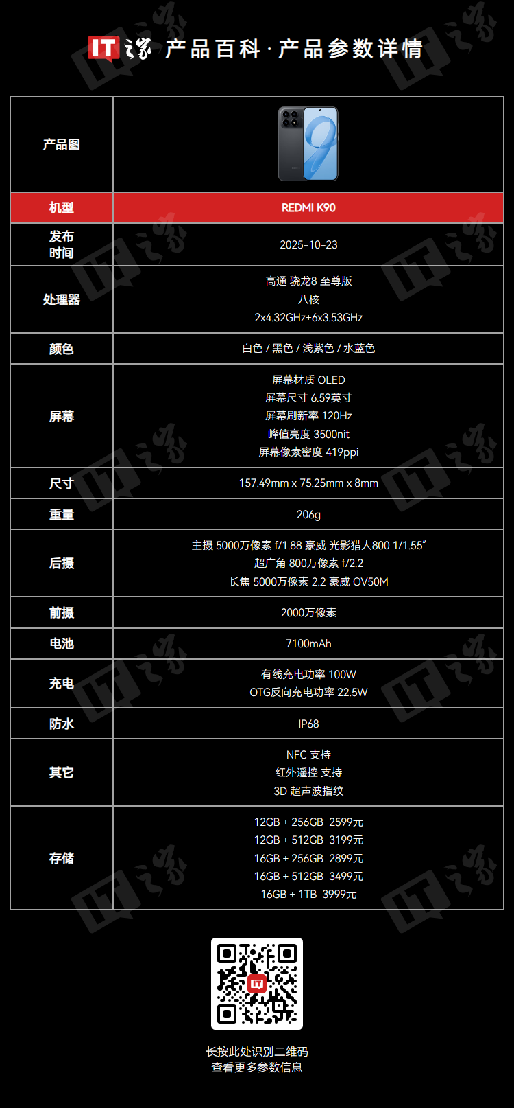 1986 元起:小米 REDMI K90 标准版手机京东自营国补再来