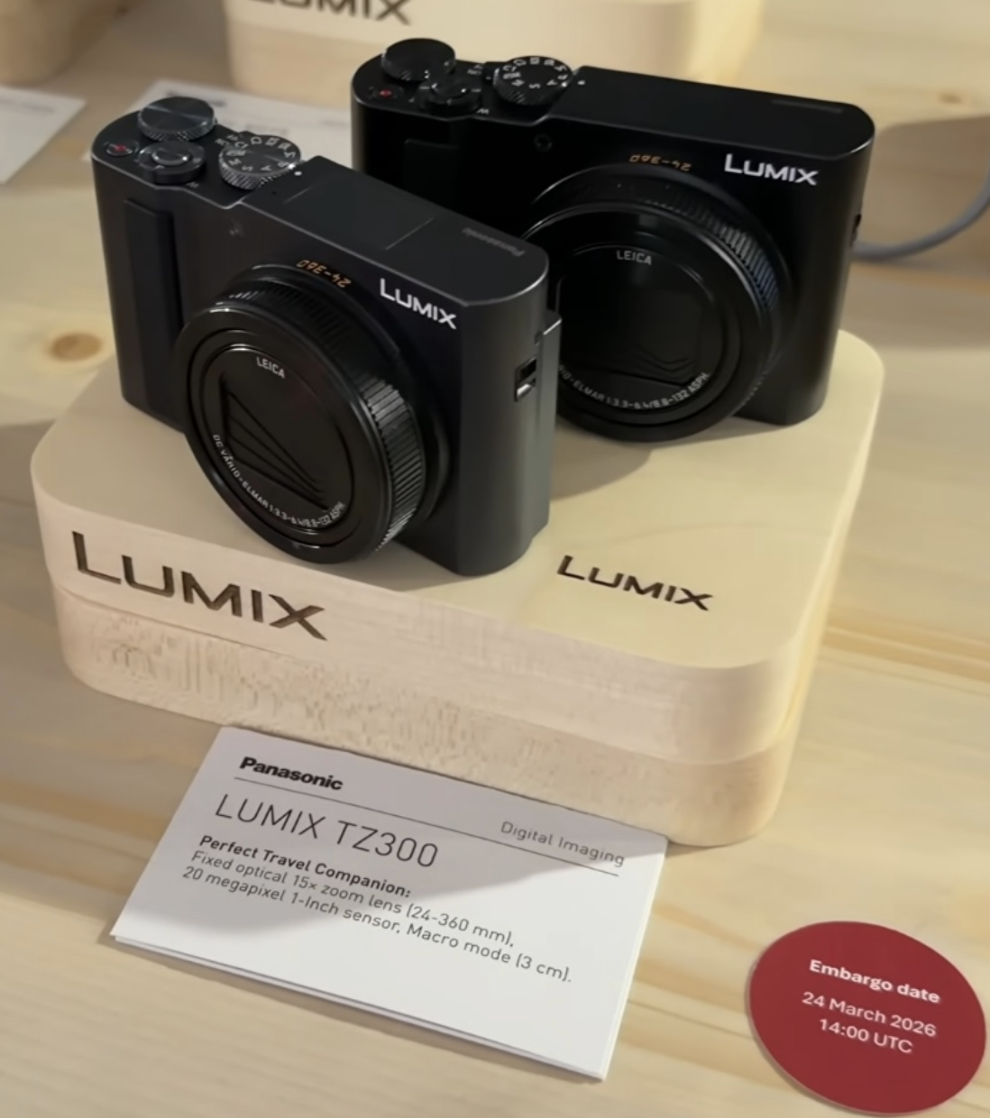 松下 Lumix TZ300 卡片机曝光:20MP 1 英寸传感器,有望 3 月 24 日发布