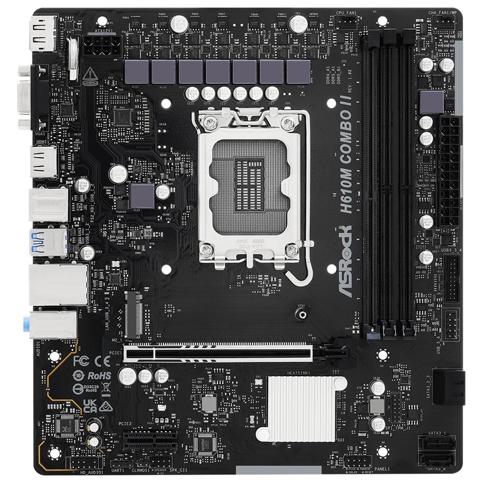 “妖板”续作:华擎推出第二款 DDR5+DDR4 主板 H610M COMBO II