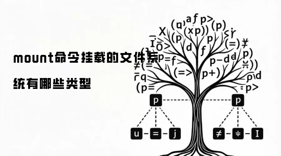 mount命令挂载的文件系统有哪些类型