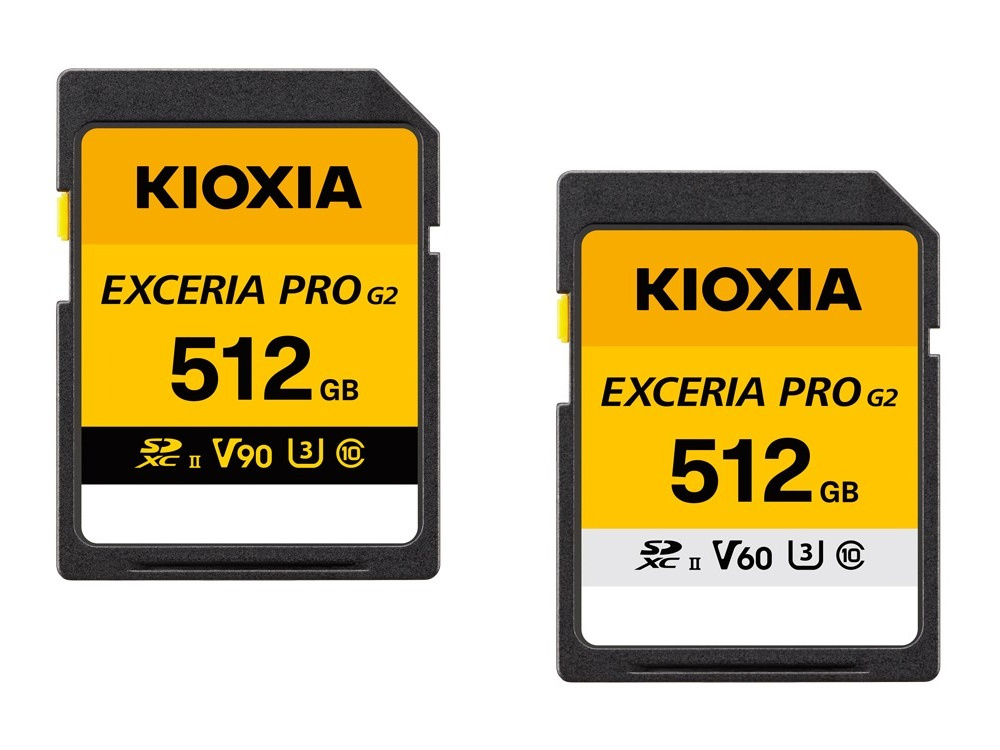 铠侠推出 EXCERIA PRO G2 SDXC UHS-II 存储卡,V90 / V60 双版本