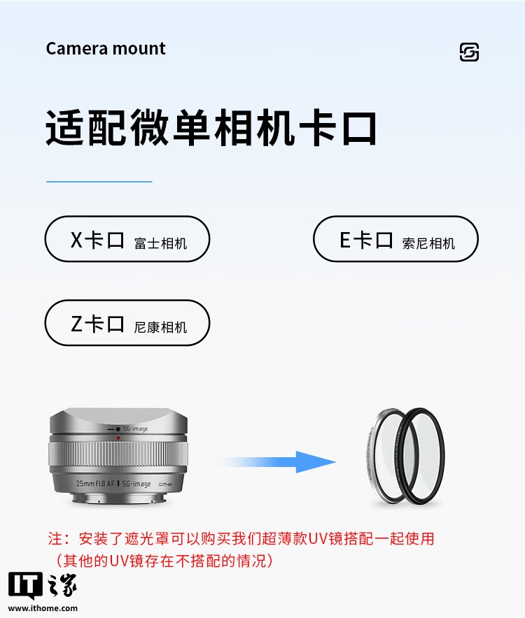 深光影像 AF 25mm f/1.8 半画幅自动对焦镜头发布：适配 E/Z 卡口，首发 599 元