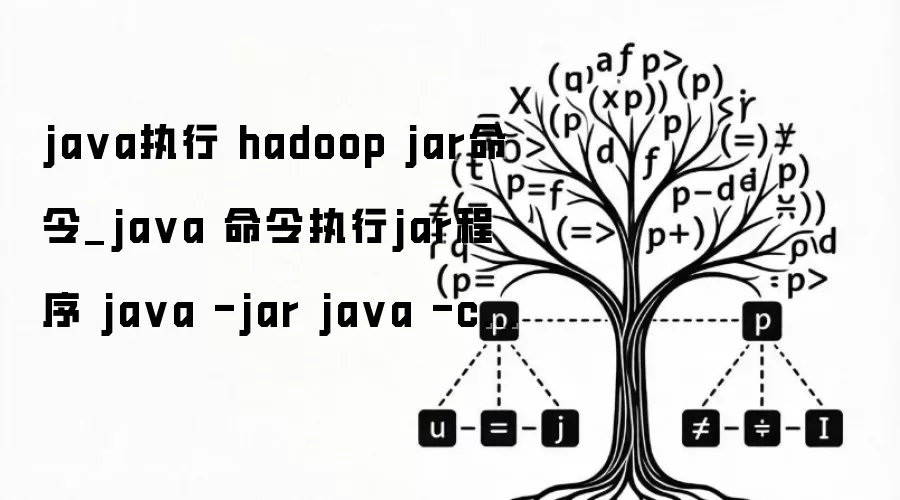 ja va执行 hadoop jar命令_ja va 命令执行jar程序 ja va -jar ja va -cp ja va -classpath hadoop jar