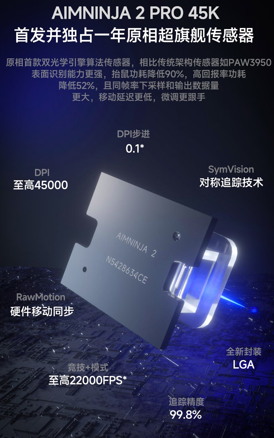 首发原相新款 45K 传感器,Ninjutso 推出 Sora V3 抓握鼠标