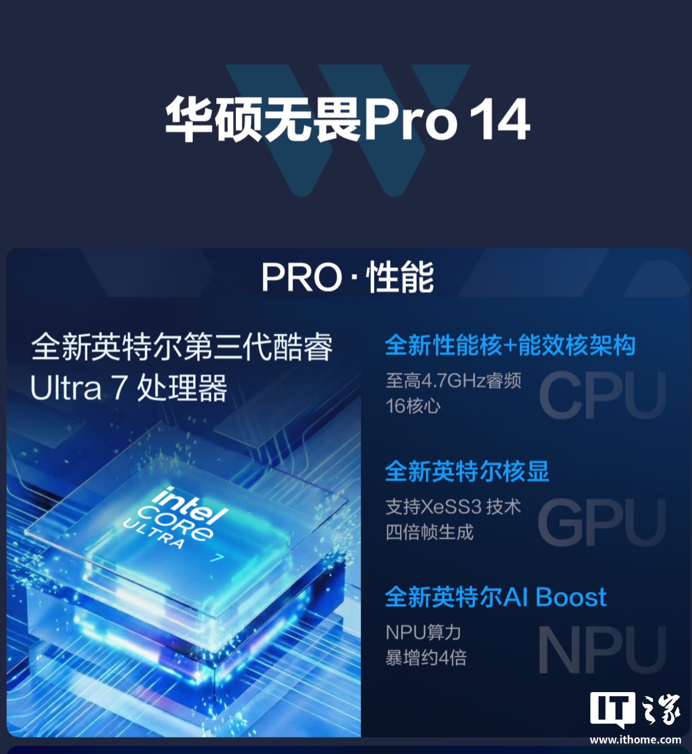华硕无畏 Pro 14/16 笔记本 2026 款 酷睿版发布:至高可选 Ultra X7 358H 处理器、标配 32GB 内存,6999 元起