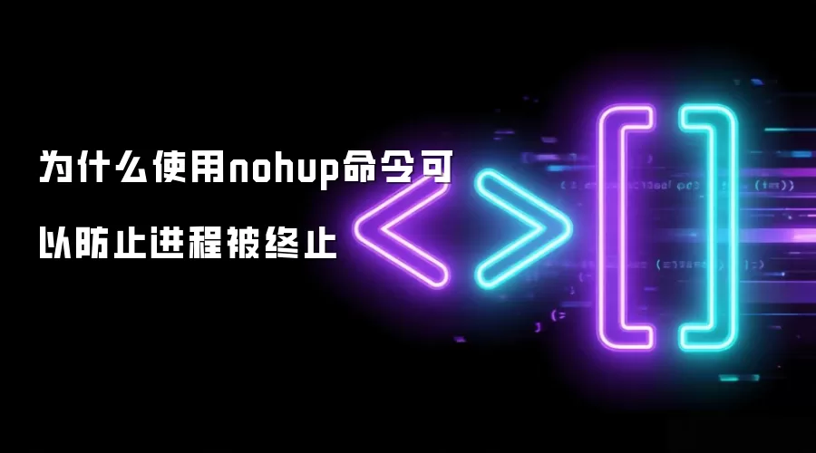 为什么使用nohup命令可以防止进程被终止