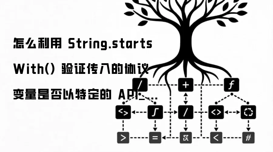 怎么利用 String.startsWith() 验证传入的协议变量是否以特定的 API_ 前缀开头