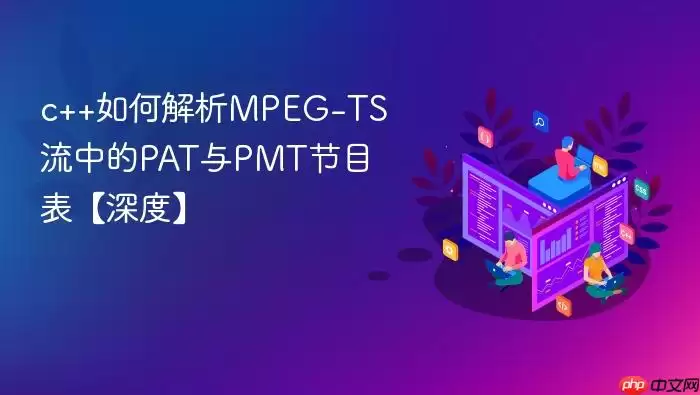 c++如何解析MPEG-TS流中的PAT与PMT节目表【深度】