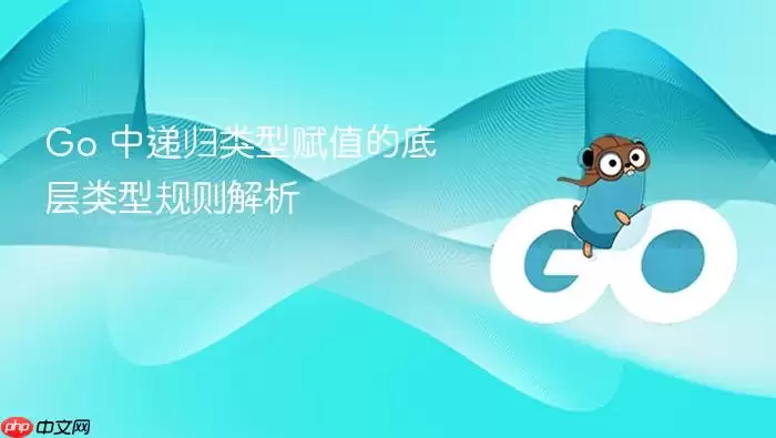 Go 中递归类型赋值的底层类型规则解析