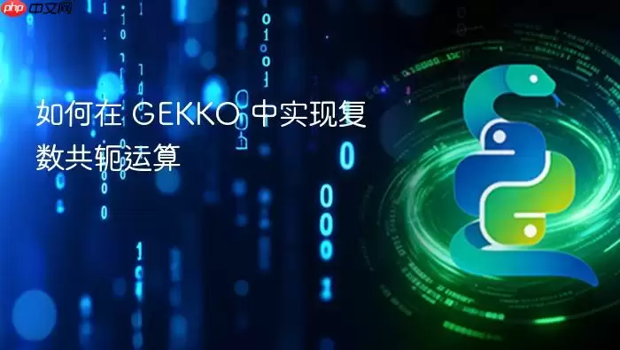 如何在 GEKKO 中实现复数共轭运算