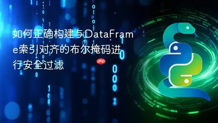 如何正确构建与DataFrame索引对齐的布尔掩码进行安全过滤
