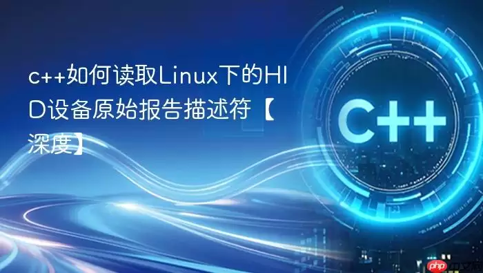 c++如何读取Linux下的HID设备原始报告描述符【深度】