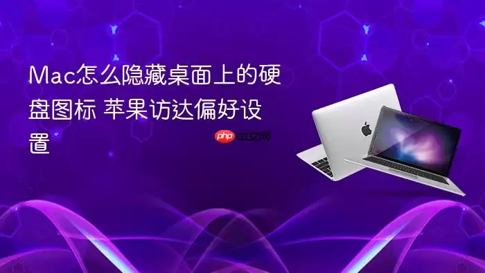 Mac怎么隐藏桌面上的硬盘图标 苹果访达偏好设置