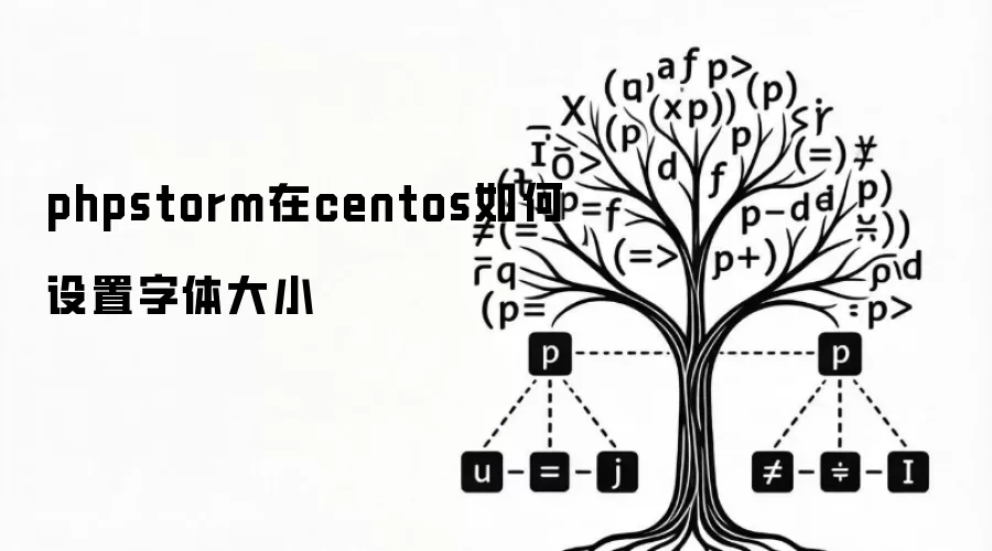 phpstorm在centos如何设置字体大小