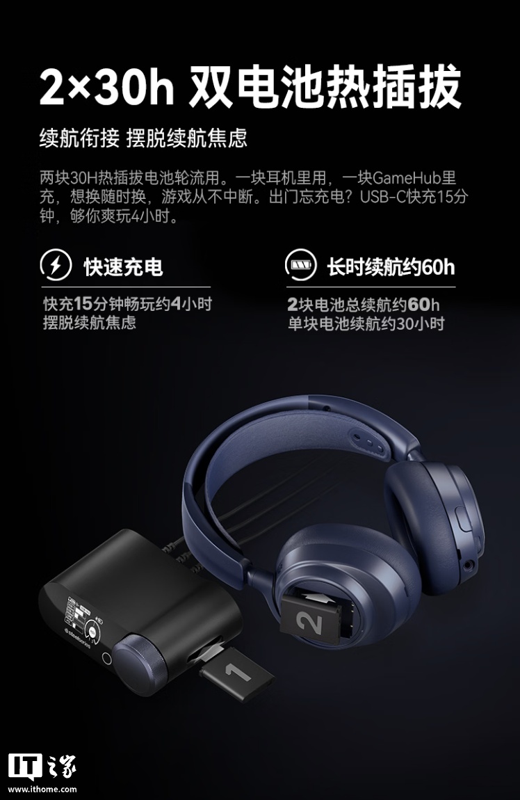 赛睿推出寒冰新星 Arctis Nova Pro Omni 头戴式耳机：配双电池支持热插拔、40mm 单元，3999 元