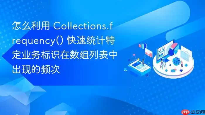 怎么利用 Collections.frequency() 快速统计特定业务标识在数组列表中出现的频次