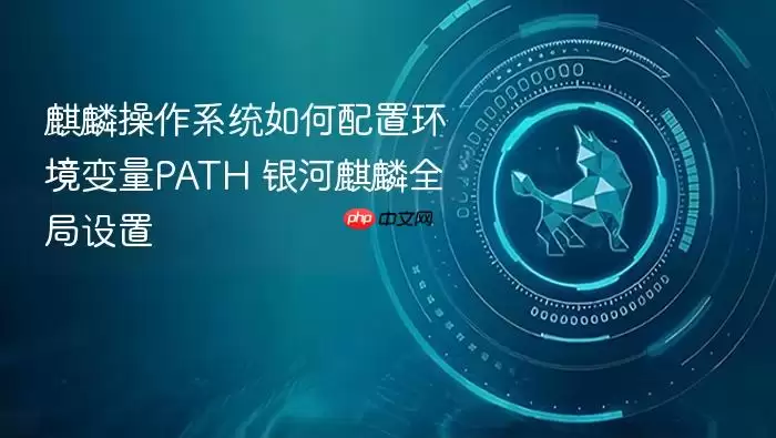 麒麟操作系统如何配置环境变量PATH 银河麒麟全局设置