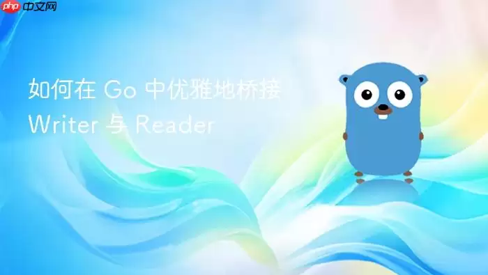 如何在 Go 中优雅地桥接 Writer 与 Reader