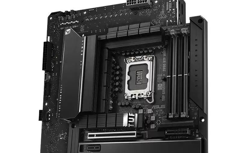 华硕上线背插主板TUF GAMING Z890-BTF WIFI7,全新干练设计语言