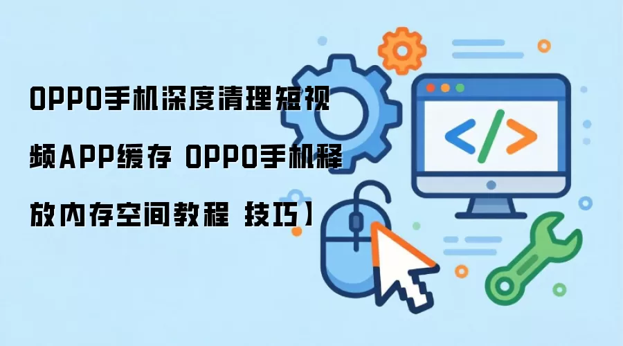 OPPO手机深度清理短视频APP缓存 OPPO手机释放内存空间教程【技巧】