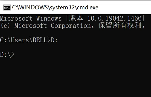 输入D: