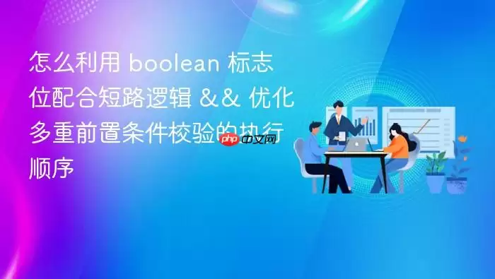怎么利用 boolean 标志位配合短路逻辑 && 优化多重前置条件校验的执行顺序