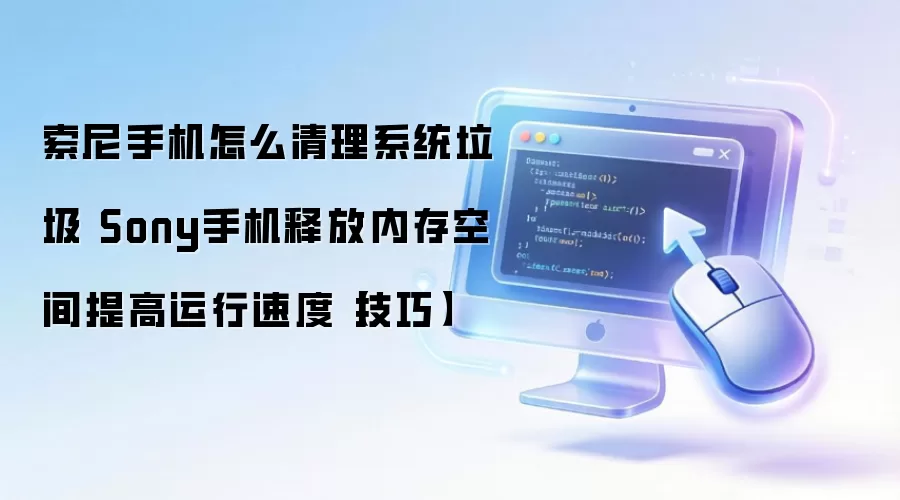 索尼手机怎么清理系统垃圾 Sony手机释放内存空间提高运行速度【技巧】
