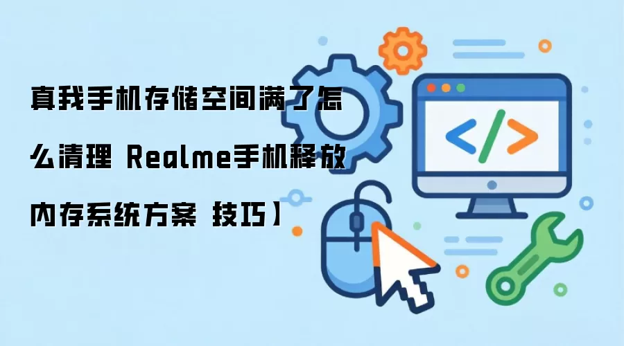 真我手机存储空间满了怎么清理 Realme手机释放内存系统方案【技巧】