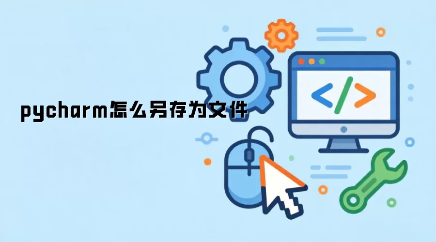 pycharm怎么另存为文件