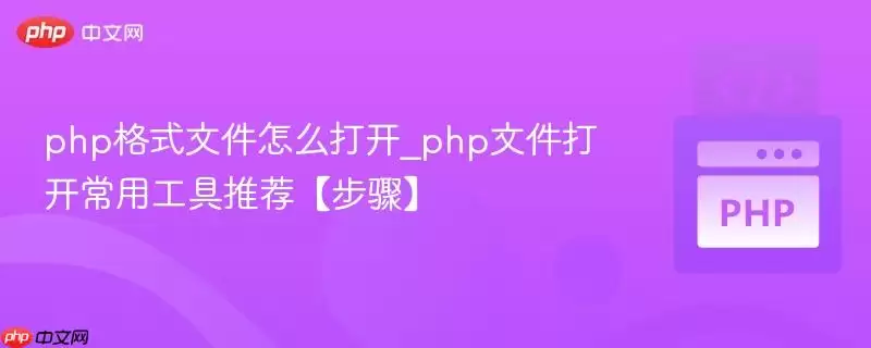 php格式文件怎么打开_php文件打开常用工具推荐【步骤】
