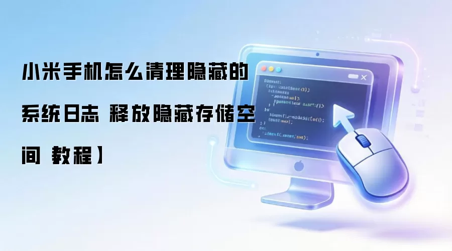 小米手机怎么清理隐藏的系统日志 释放隐藏存储空间【教程】