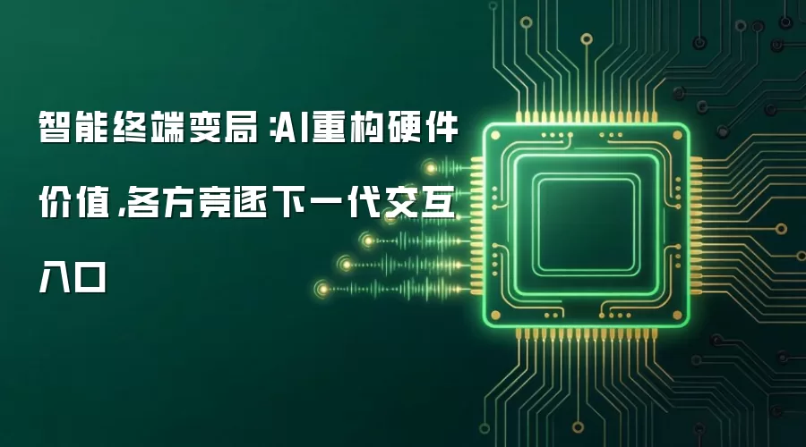 智能终端变局:AI重构硬件价值,各方竞逐下一代交互入口