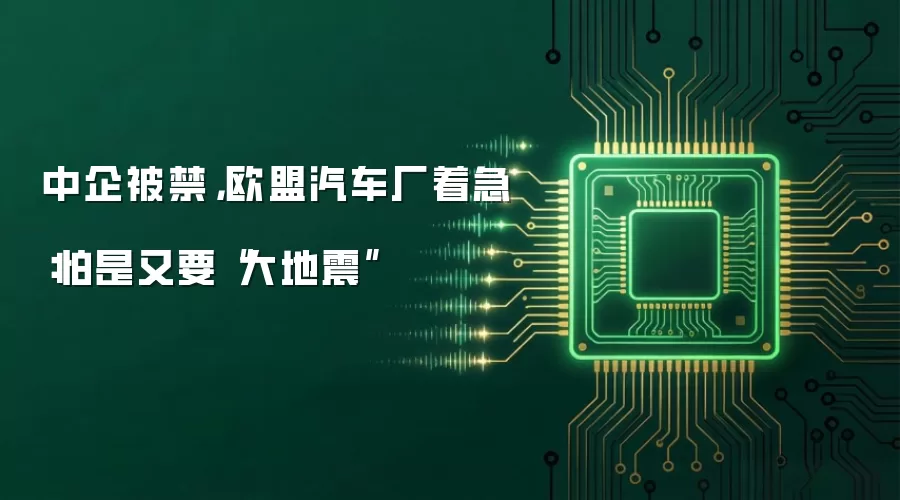 中企被禁，欧盟汽车厂着急：怕是又要“大地震”