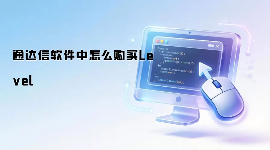 通达信软件中怎么购买Level
