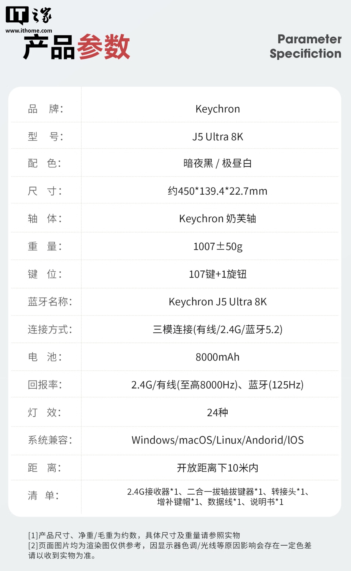 Keychron J5 Ultra 8K 三模机械键盘预售:双 8KHz 回报率、原生适配苹果 Mac 键位,390 元