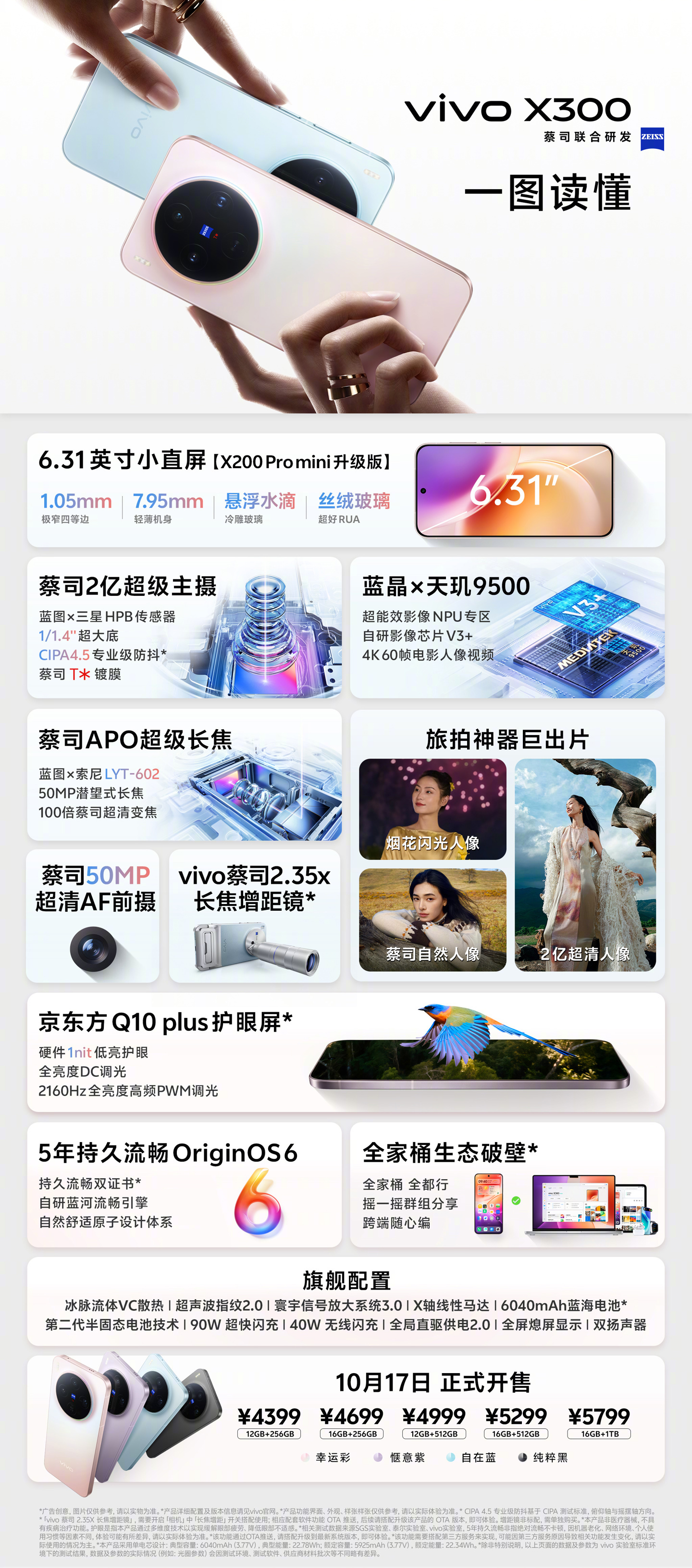 16+512G 版 3870 元:vivo X300 手机国补后新低(上市 5299 元)