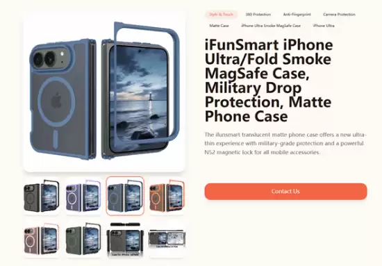 史上最贵苹果手机外观没悬念了 折叠屏iPhone Ultra第三方保护壳亮相