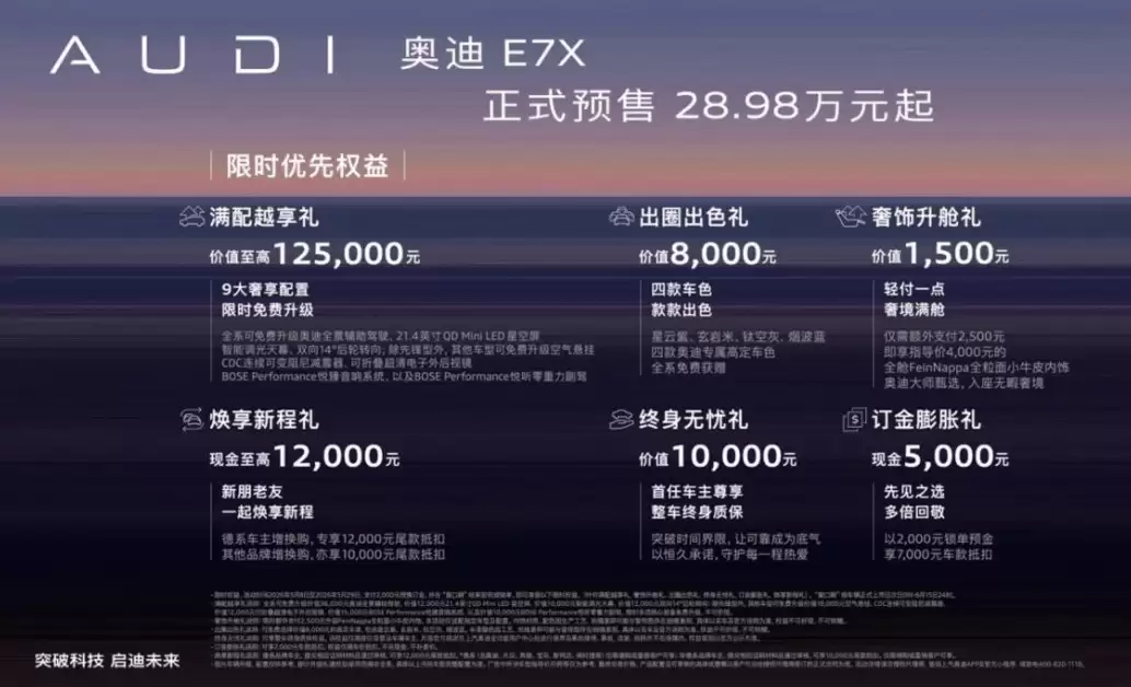 新能源豪华SUV新较量，奥迪E7X以质感与实力叫板问界M7等竞品