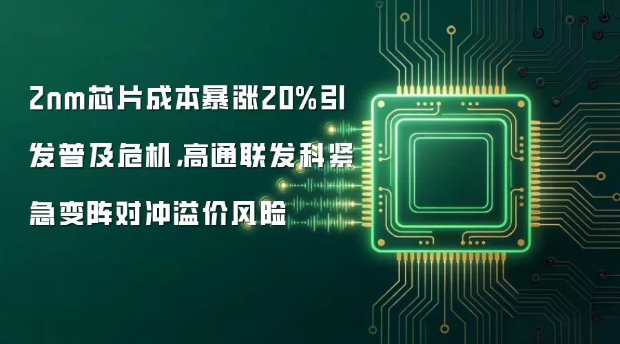 2nm芯片成本暴涨20%引发普及危机，高通联发科紧急变阵对冲溢价风险